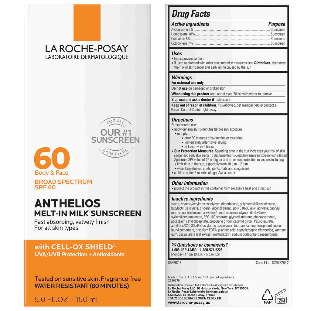 Anthelios Melt-In Milk Sunscreen SPF 60