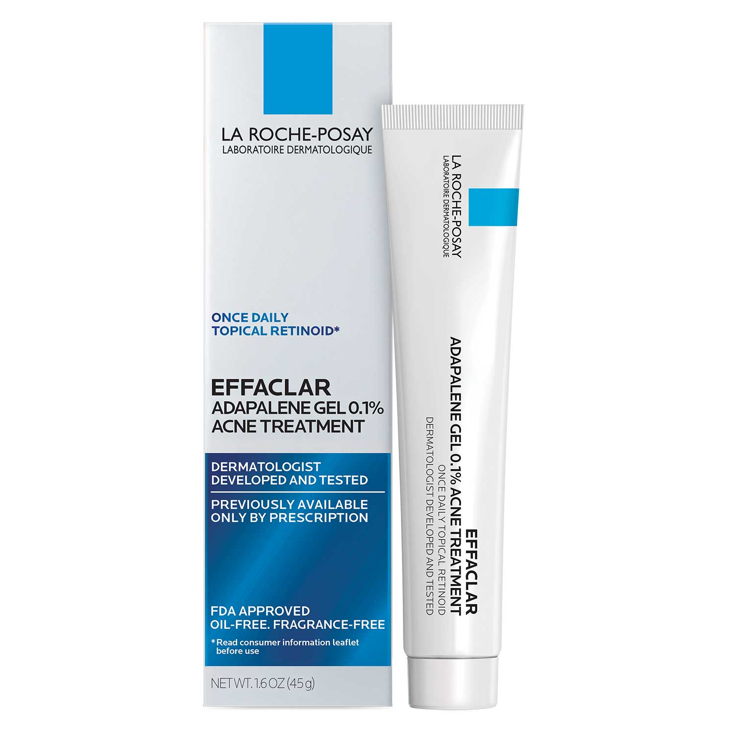 Effaclar Adapalene Gel 0.1% Topical Retinoid For Acne